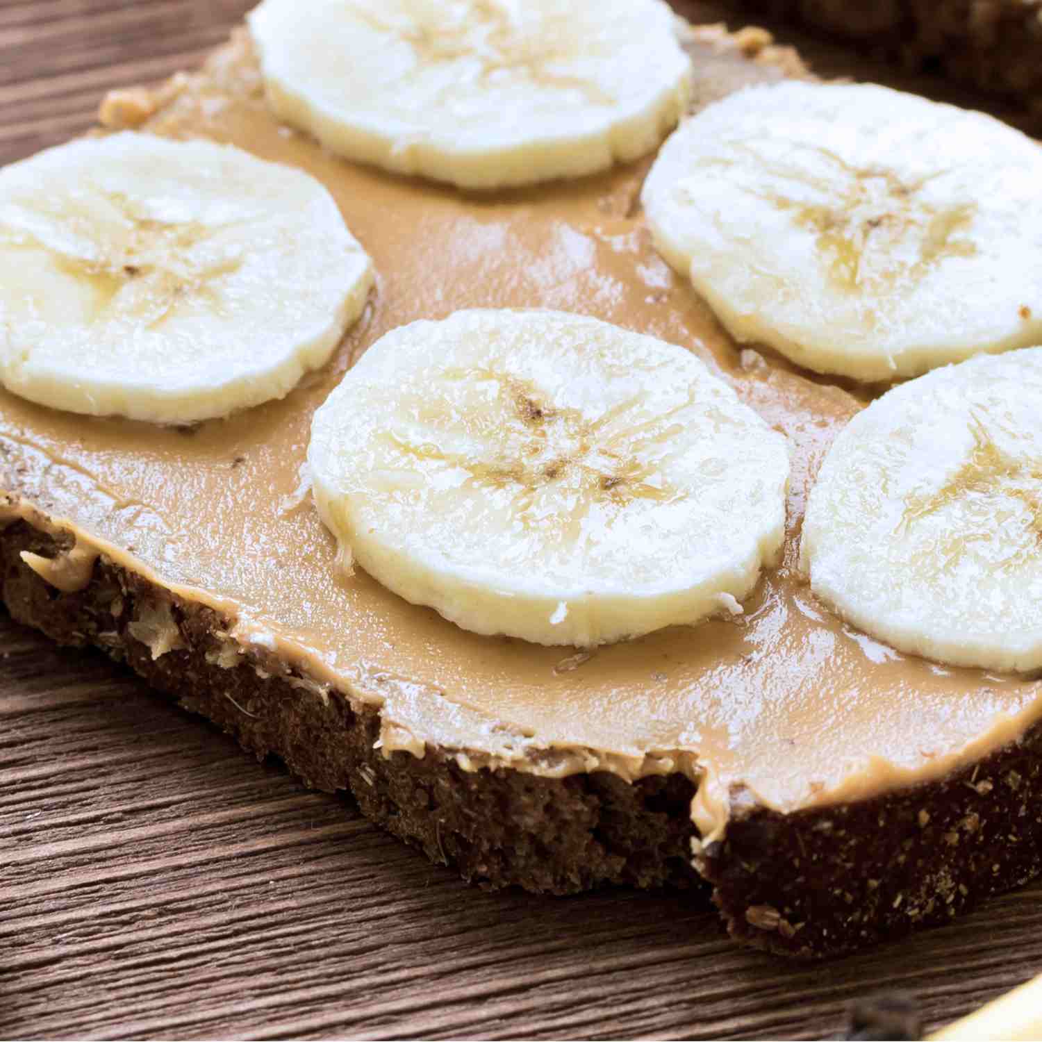 Bananas and Peanut Butter on toast, for a gluten-free breakfast idea.